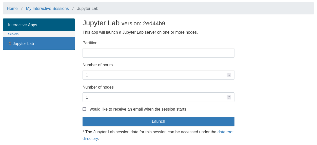 JupyterLab Form